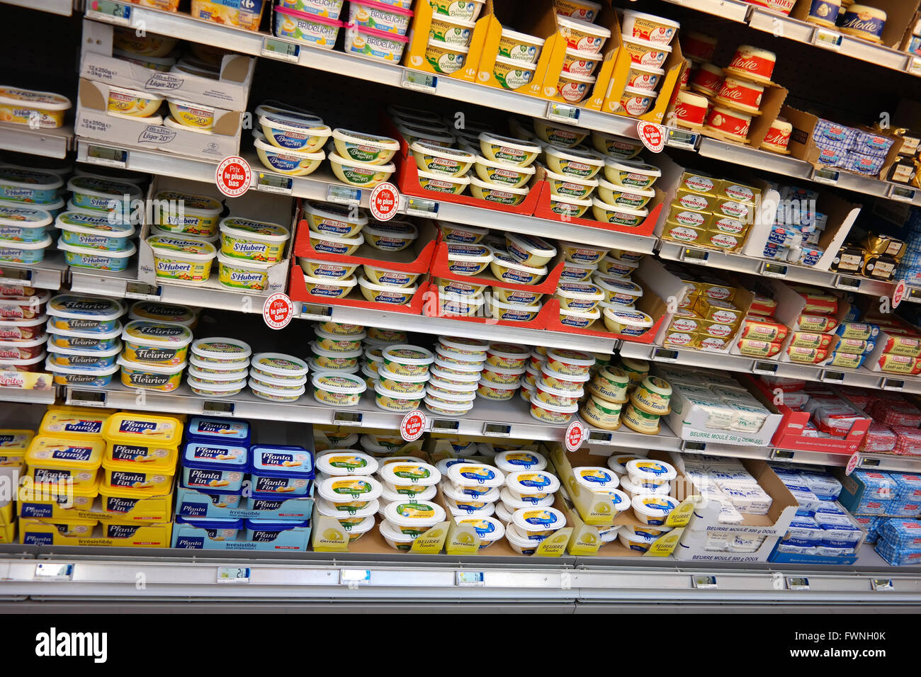 Butter and Margarine Stock Photo Alamy