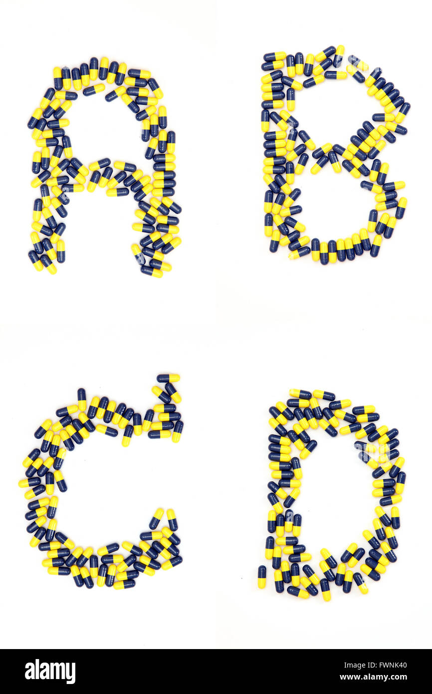 Abcd Cut Out Stock Images Pictures Alamy