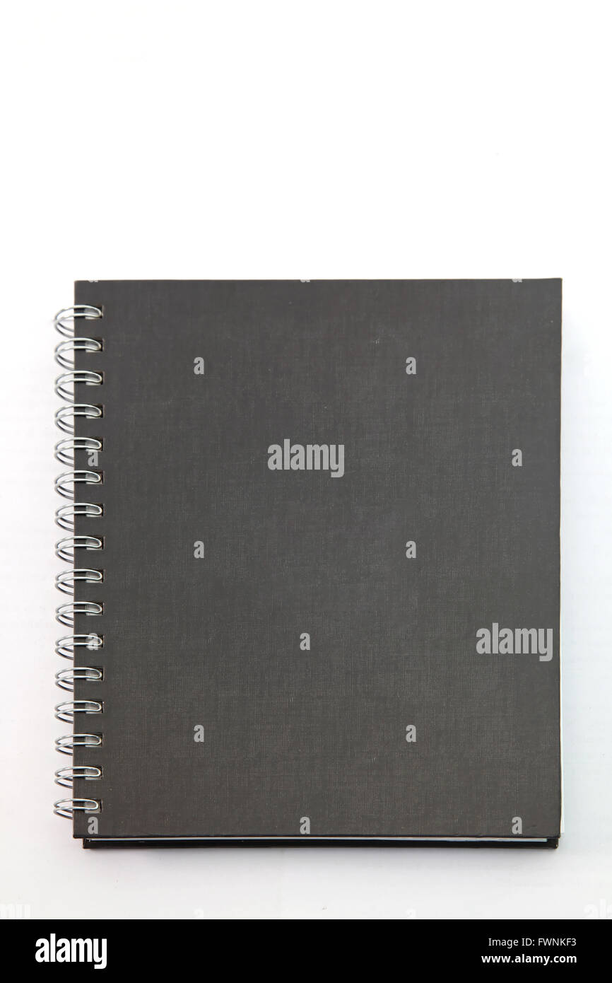Black Rings Notebook Black notebook red binding hi-res stock photography and images - Alamy