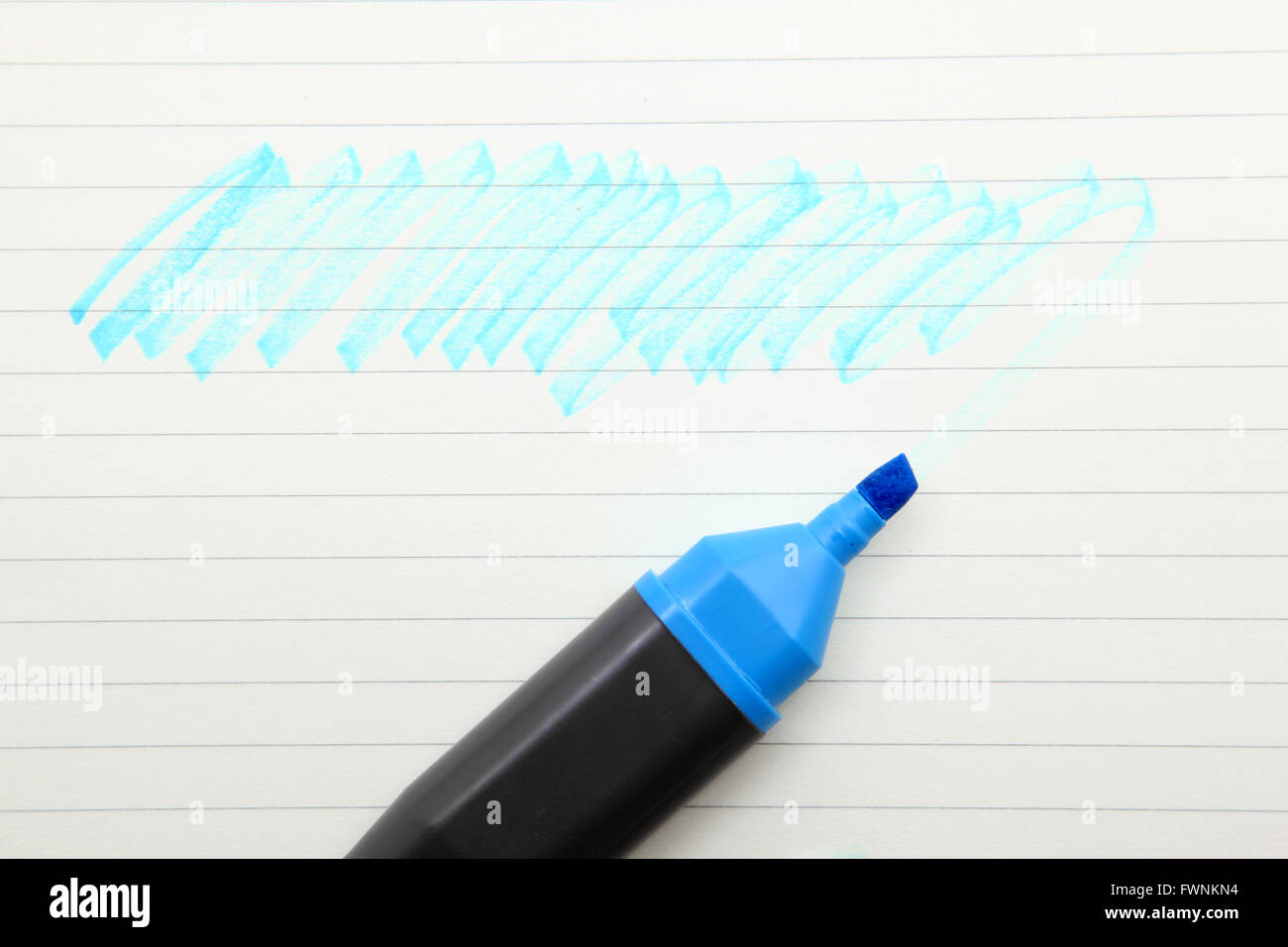 Highlighting marker book hi-res stock photography and images - Alamy