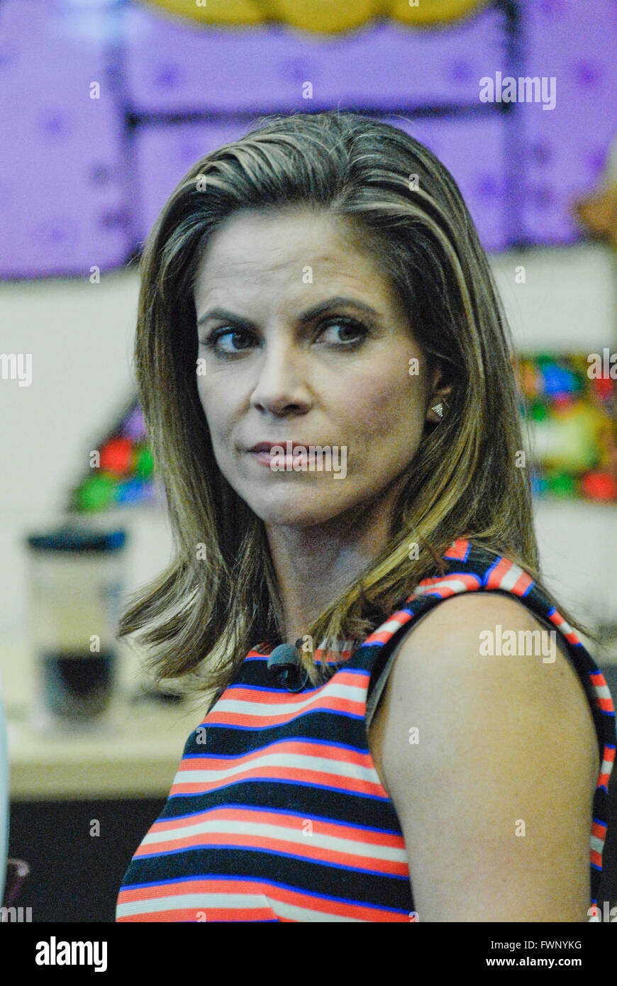 Fort Riley, Kansas, USA, 6th April, 2016 NBC Today Show anchor Natalie