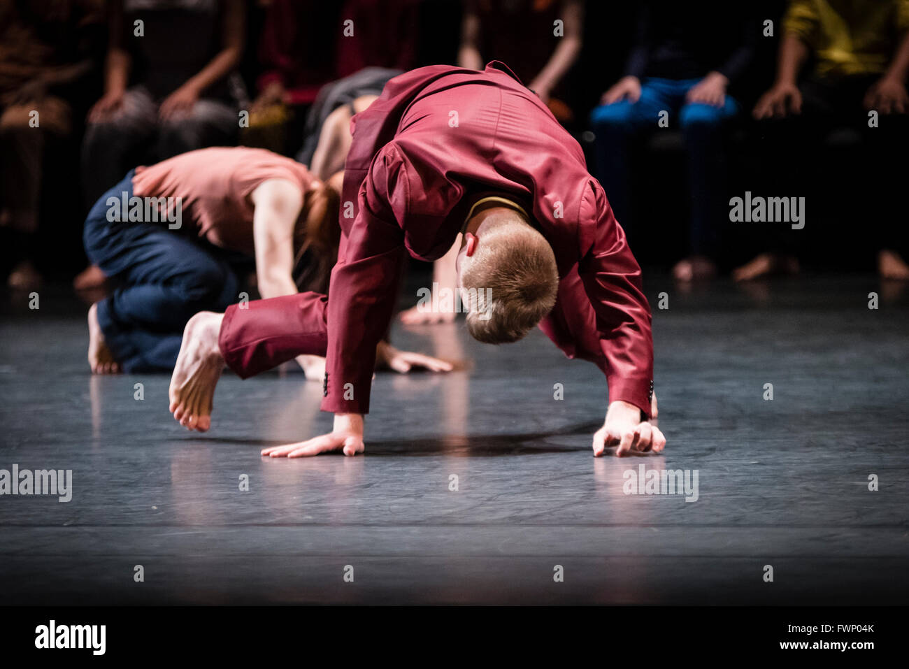 London 6th April 2016 - National Youth Dance Company / Michael Keegan-Dolan present In - Nocentes at Sadler's Wells Theatre. Credit:  Danilo Moroni/Alamy Live News Stock Photo