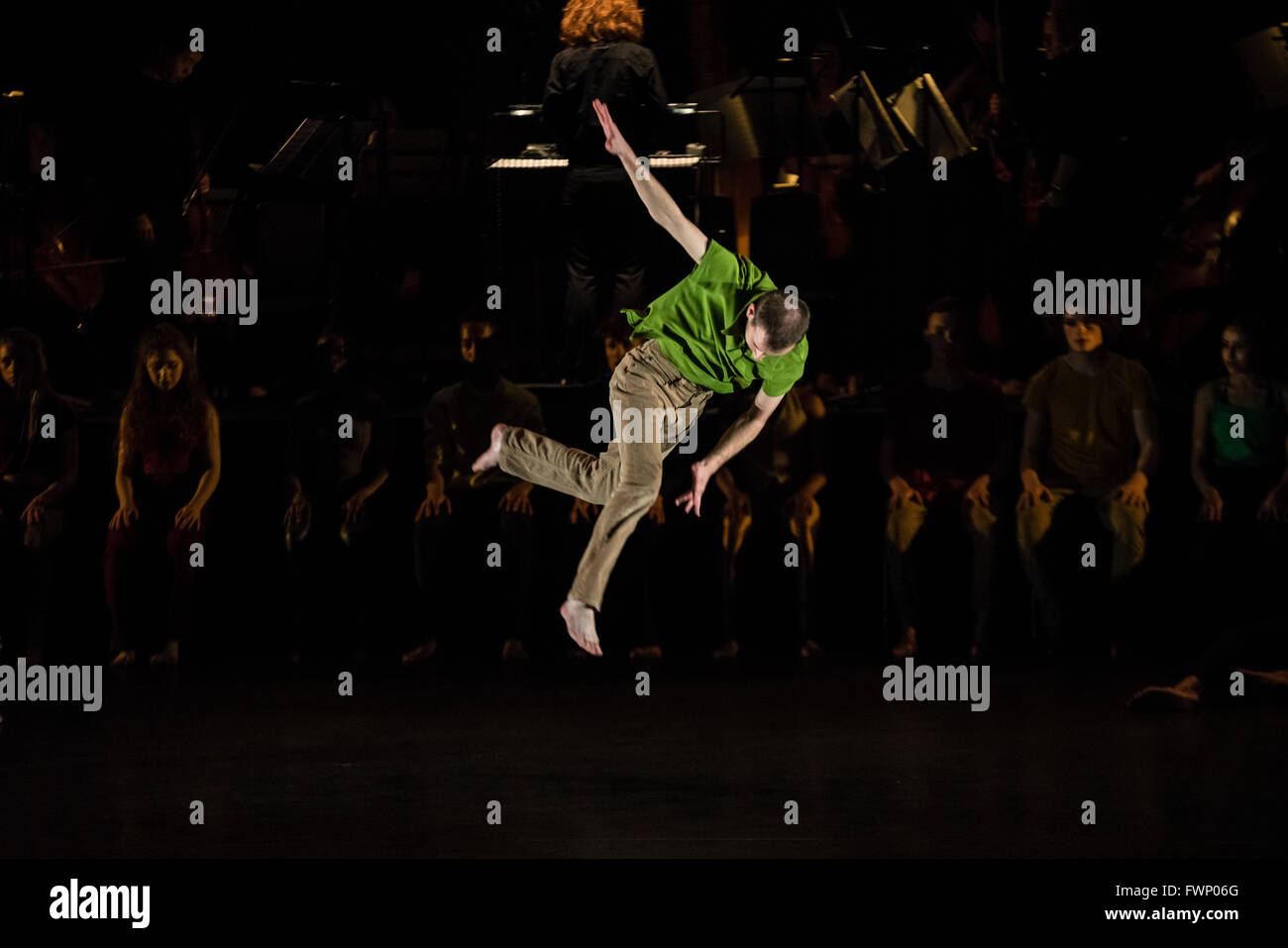 London 6th April 2016 - National Youth Dance Company / Michael Keegan-Dolan present In - Nocentes at Sadler's Wells Theatre. Credit:  Danilo Moroni/Alamy Live News Stock Photo