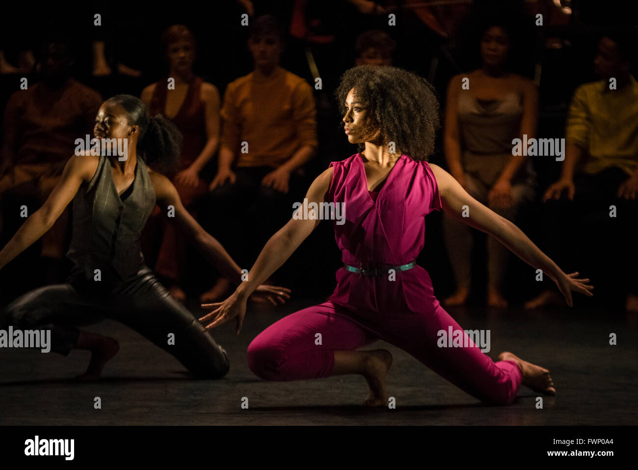 London 6th April 2016 - National Youth Dance Company / Michael Keegan-Dolan present In - Nocentes at Sadler's Wells Theatre. Credit:  Danilo Moroni/Alamy Live News Stock Photo