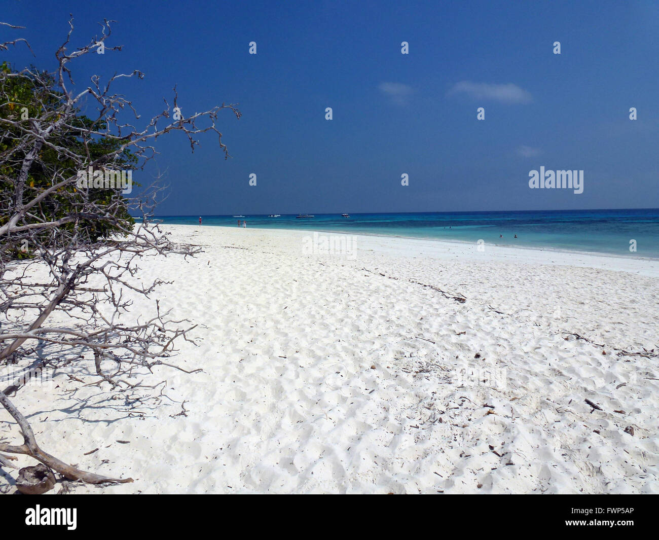 An empty beach on Koh Tachai island, Thailand, 14 March 2016. Koh Tachai is located outside of the Similan Islands and are the northernmost part of the national park of the same name. Photo: ALEXANDRA SCHULER/dpa - NO WIRE SERVICE - Stock Photo