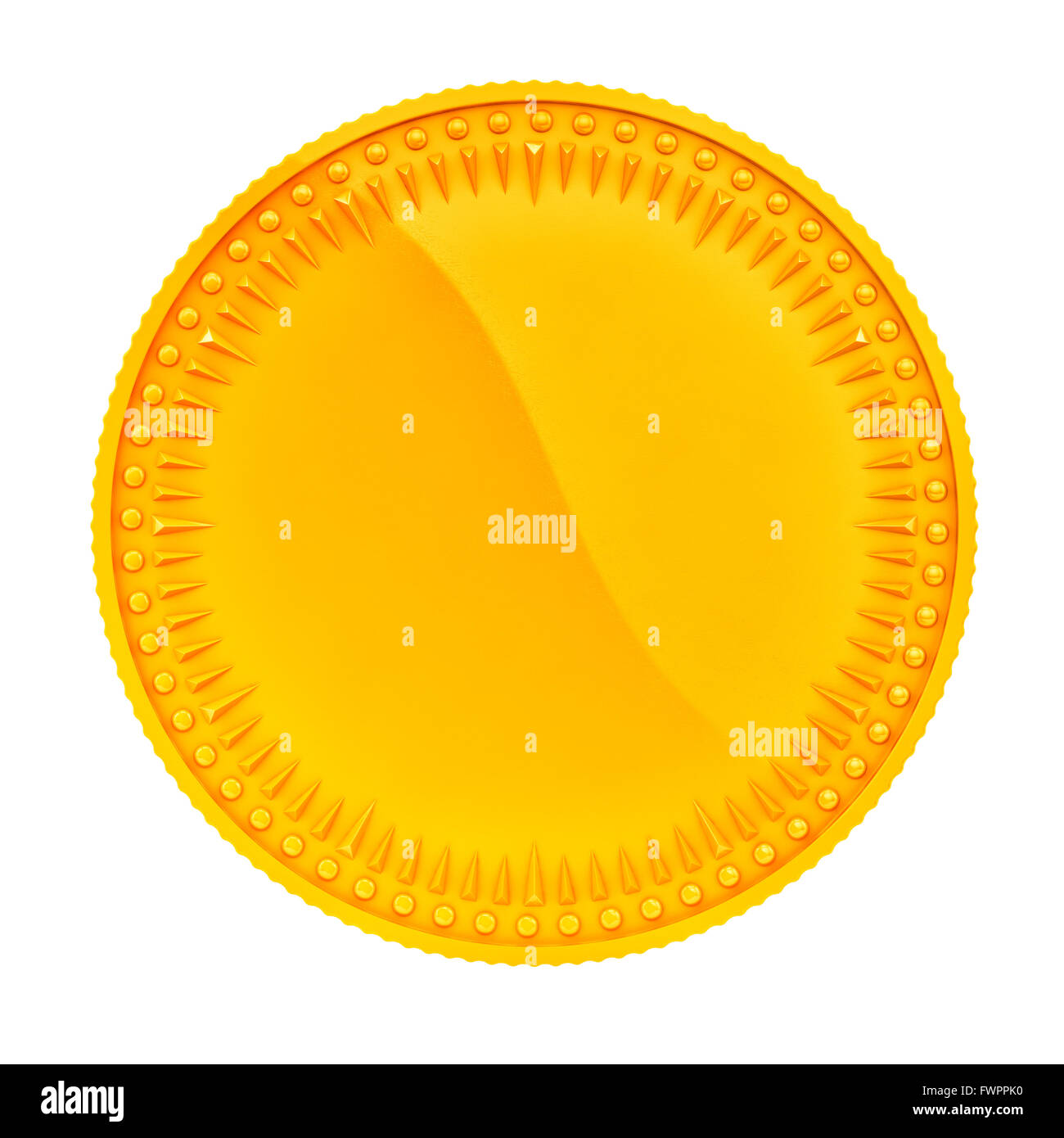 render of a gold coin, isolated on white Stock Photo - Alamy