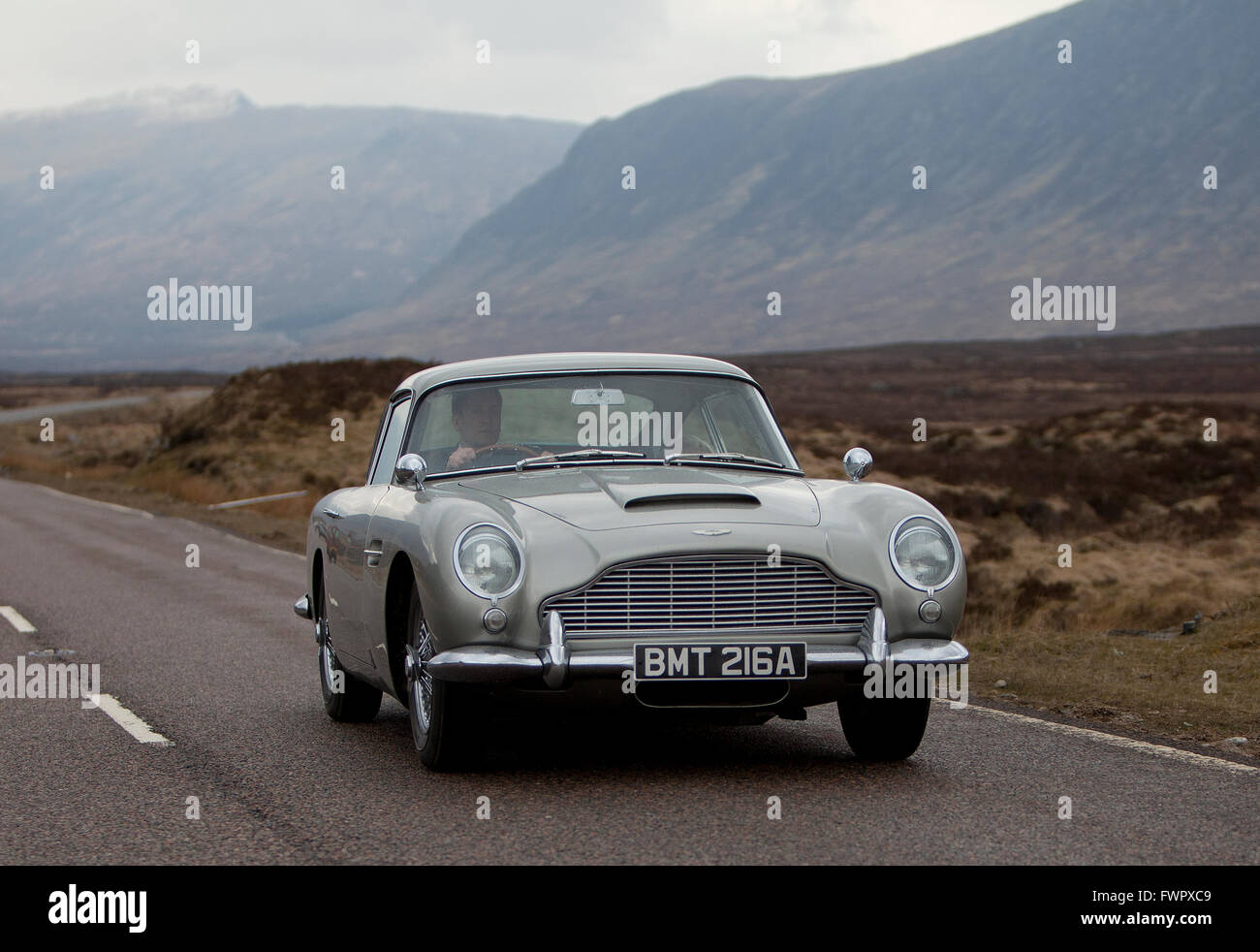 The Aston Martin DB4 used in the filming of the James Bond film Stock Photo 101921913 Alamy