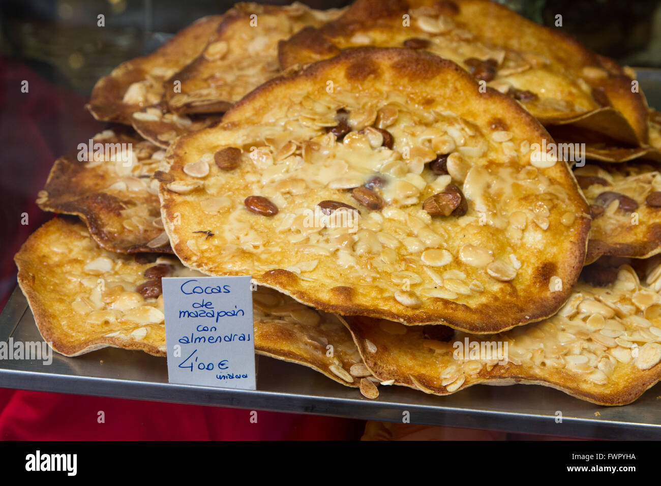 Coca almond cakes from Valencia Spain Stock Photo Alamy