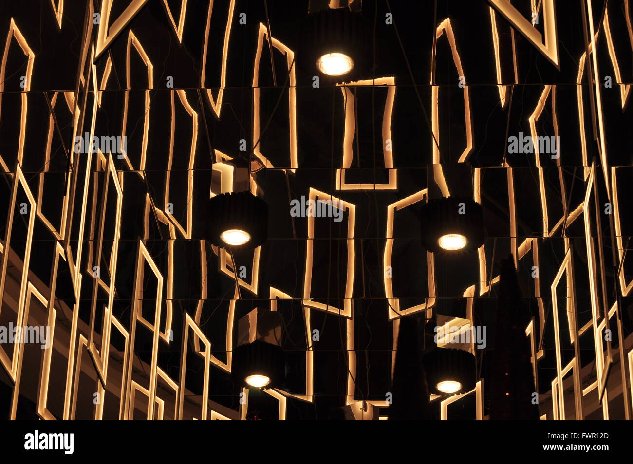 Largest led chandelier in the world Stock Photo Alamy