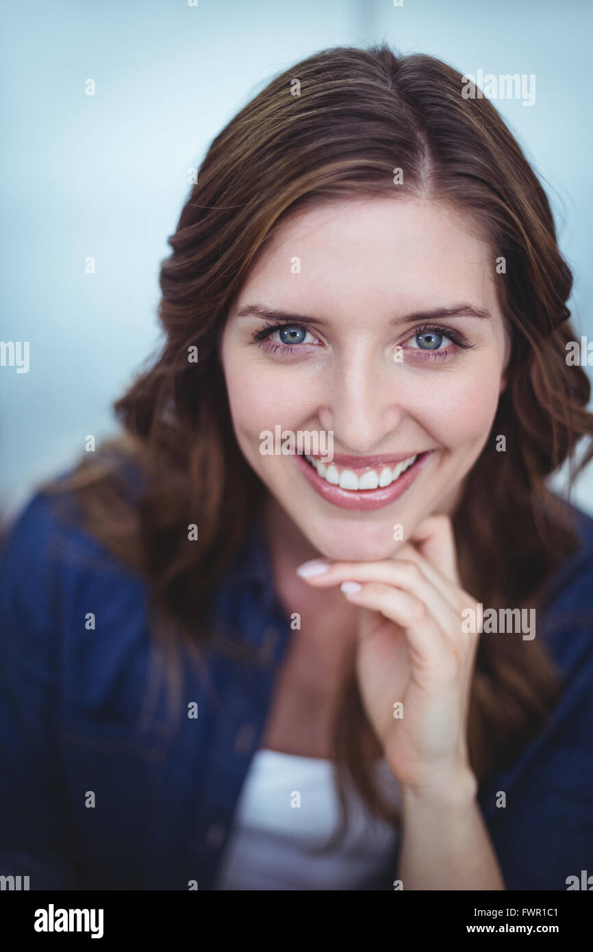 Portrait of beautiful woman smiling Stock Photo - Alamy