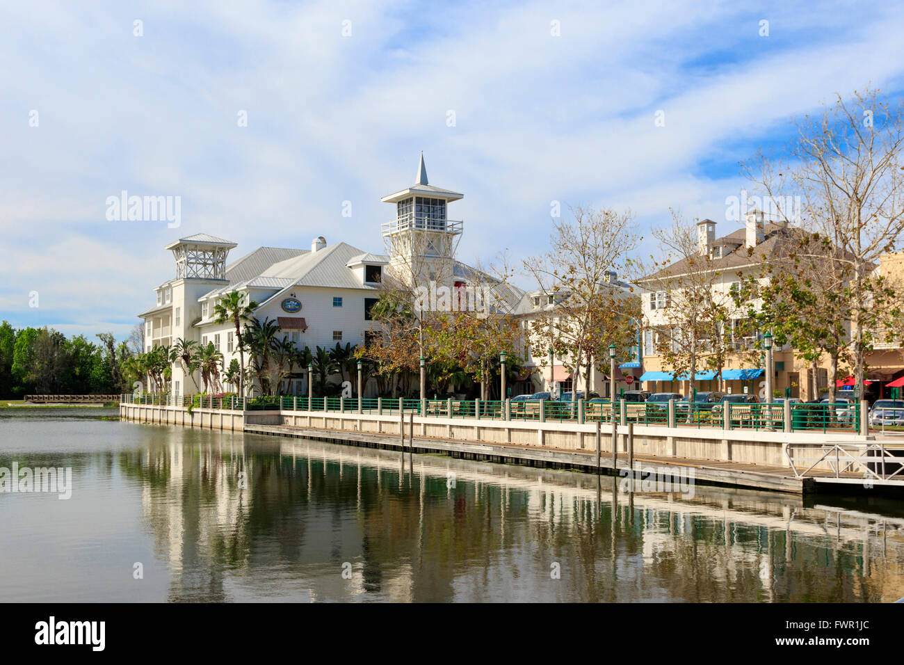 Celebration Hotel, Celebration town centre, Osceola County, Florida, America, USA Stock Photo