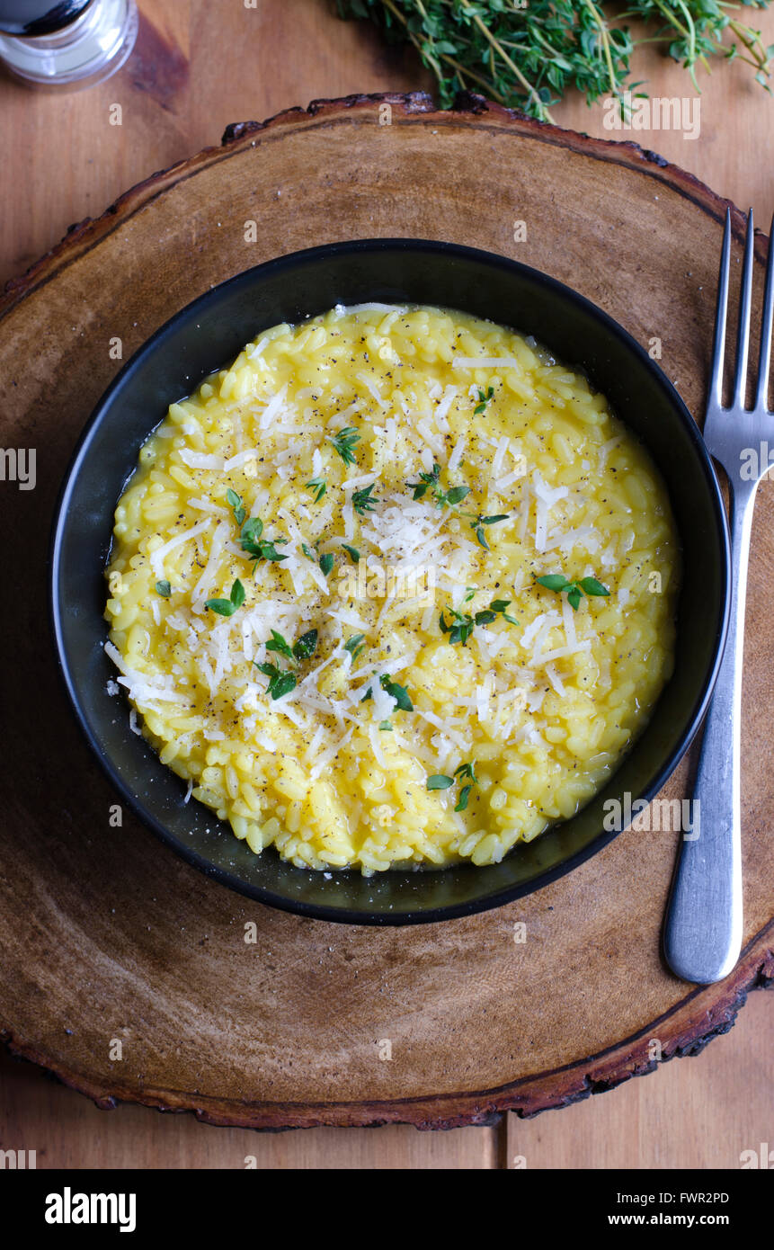 Risotto alla Milanese Stock Photo Alamy