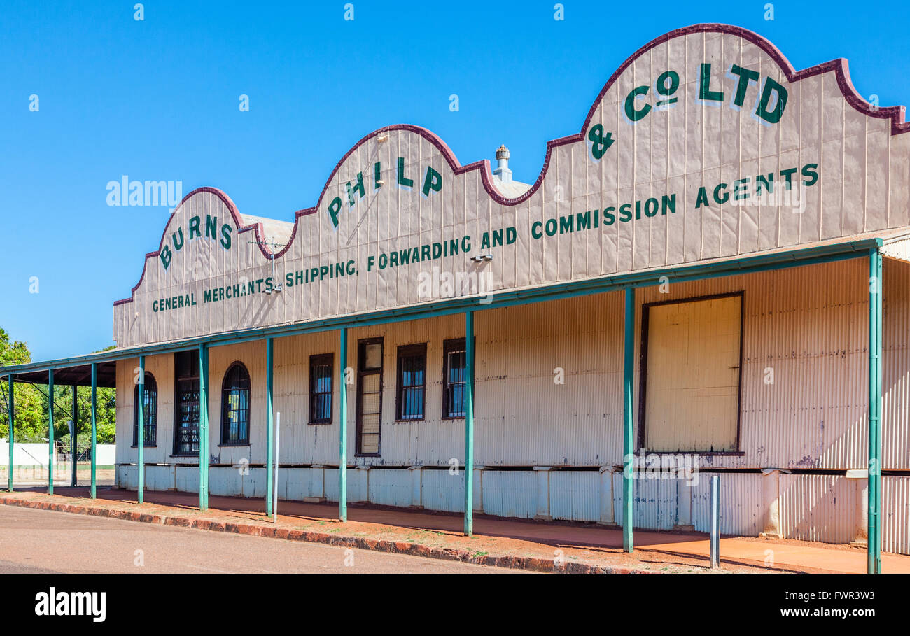 Australia, Queensland, Gulf of Carpentaria, Normanton, heritage listed Burns Philp store building Stock Photo