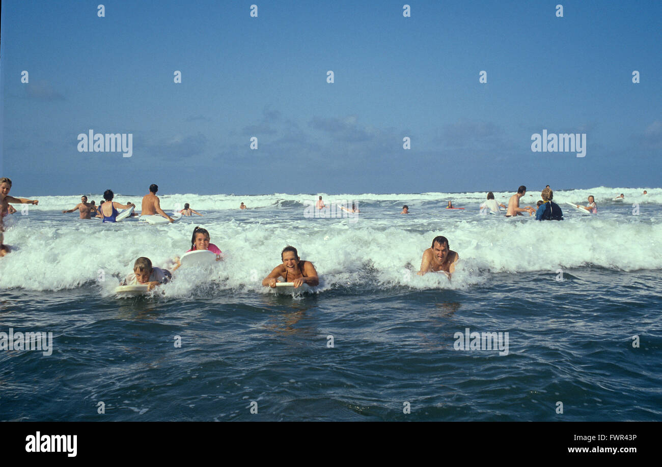 Body Surfing in Cornwall Stock Photo Alamy