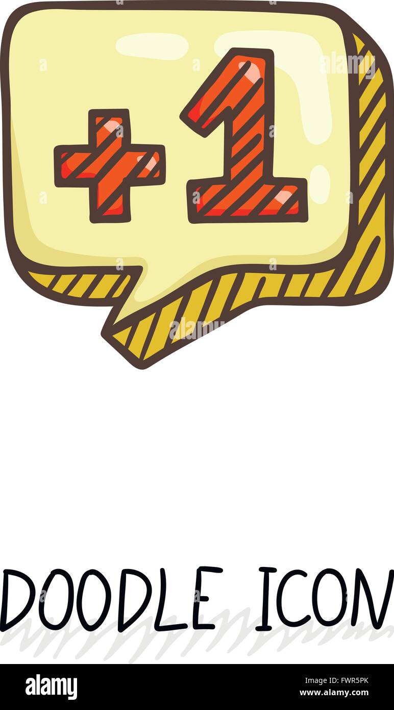 Doodle chatting icon. Text bubble Stock Vector Image & Art - Alamy