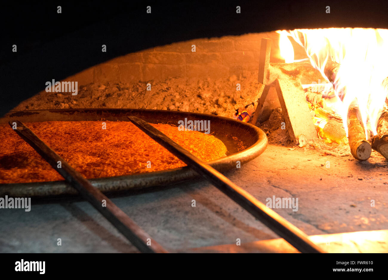 Sciamadda, typical restaurant, Farinata typical Ligurian dish, Genoa, Ligury, Italy, Europe Stock Photo