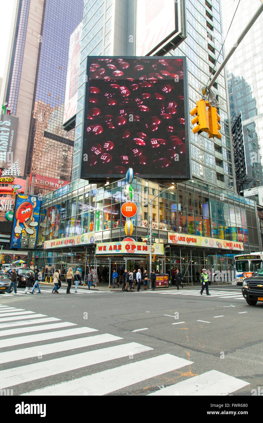 Times Square, Manhattan, New York City, United States of America. Stock Photo