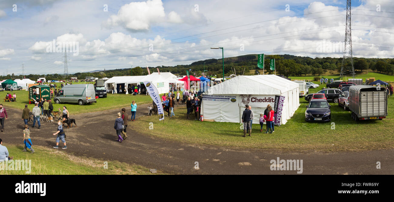 Lancashire Game and Country Festival 2015 showground at Scorton, Lancashire in September 2015. Stock Photo