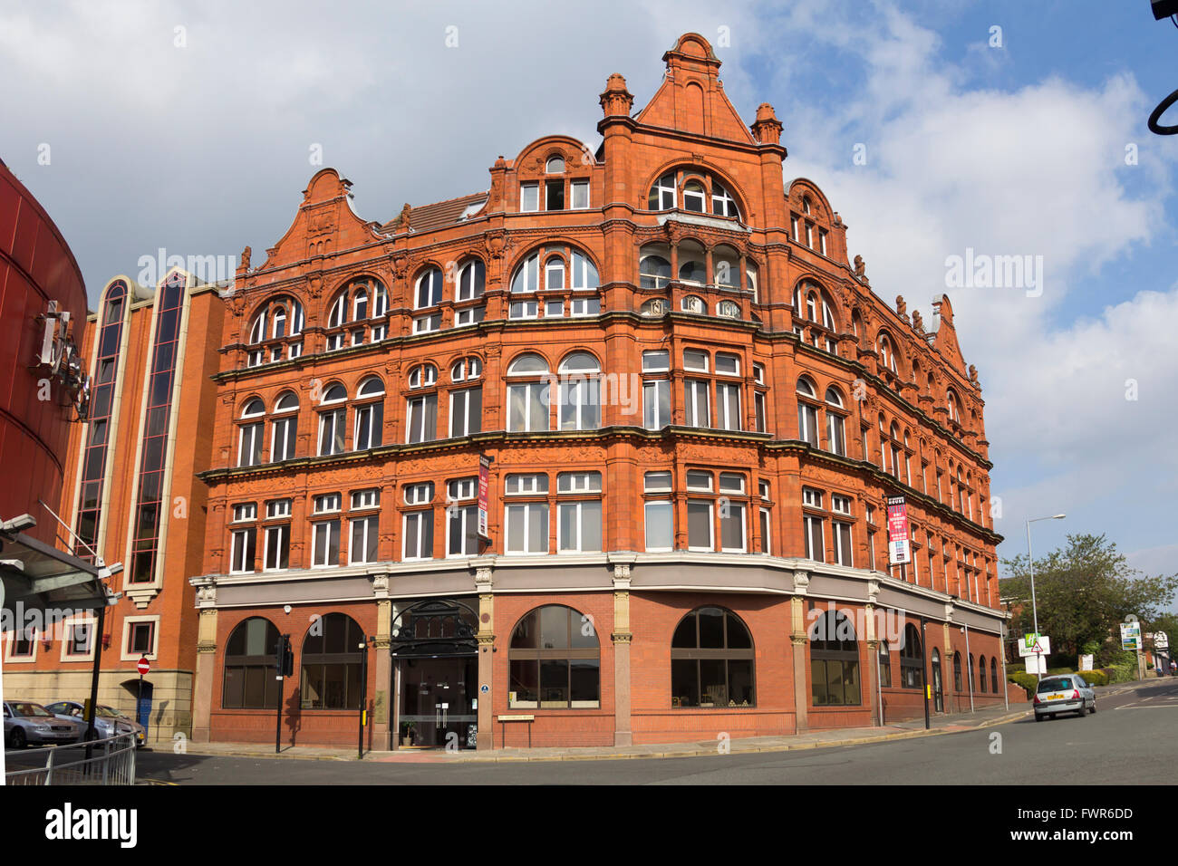 St Georges House on St George's Road, Bolton. Formerly a Co-op store and later used by the NHS Prescription Pricing Authority. Stock Photo