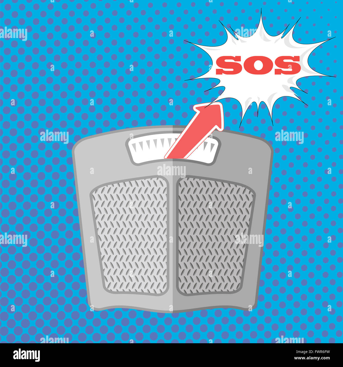 Gray Body Scales Stock Photo