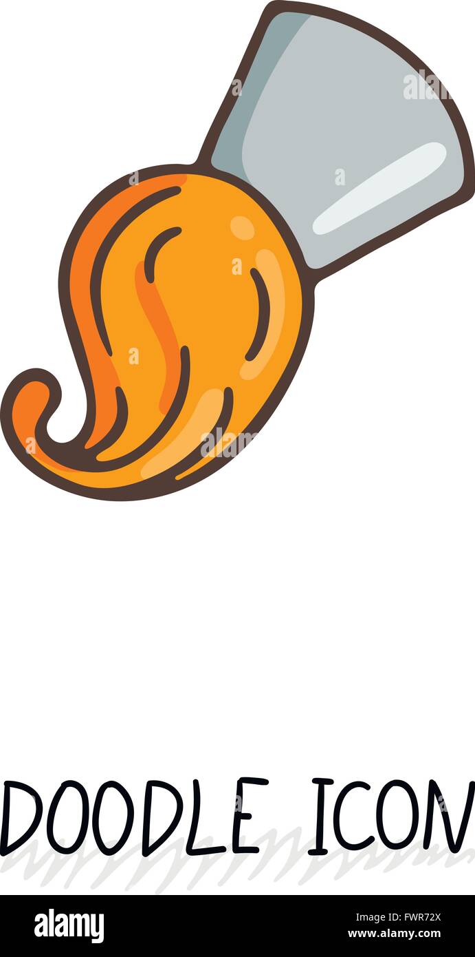 Paint brush icon vector Stock Vector Image & Art - Alamy