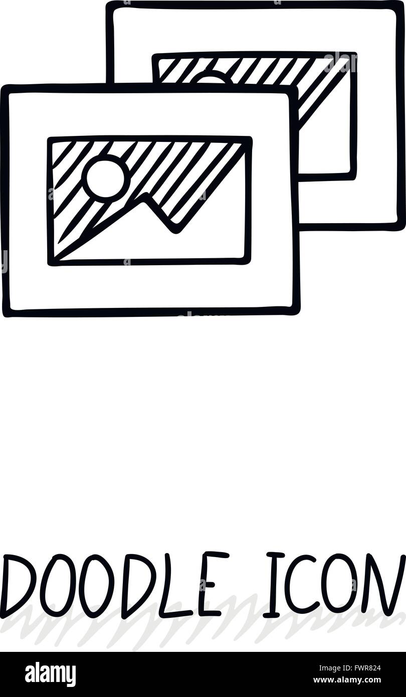 Doodle vector icon with some pictures Stock Vector Image & Art - Alamy