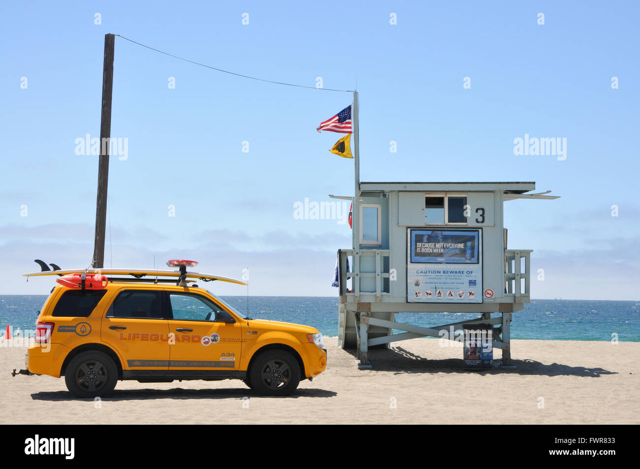California lifeguard Stock Photo