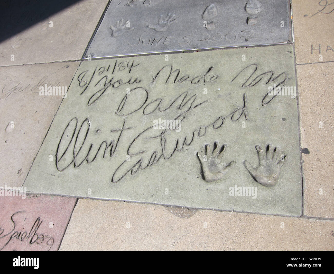Hollywood, Los Angeles, Walk of Fame, Clint Eastwood Stock Photo Alamy