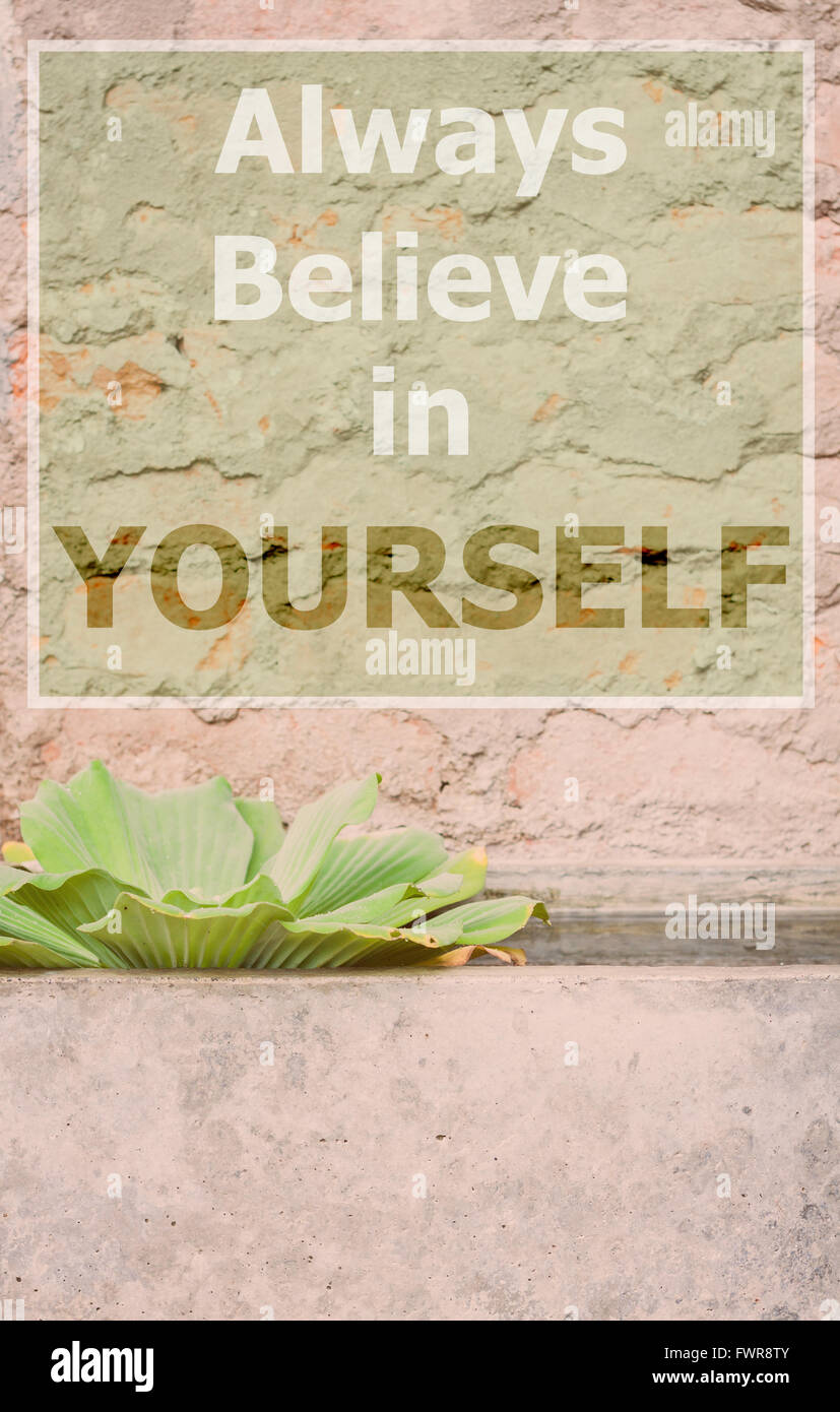 Quote poster yourself hi-res stock photography and images - Alamy