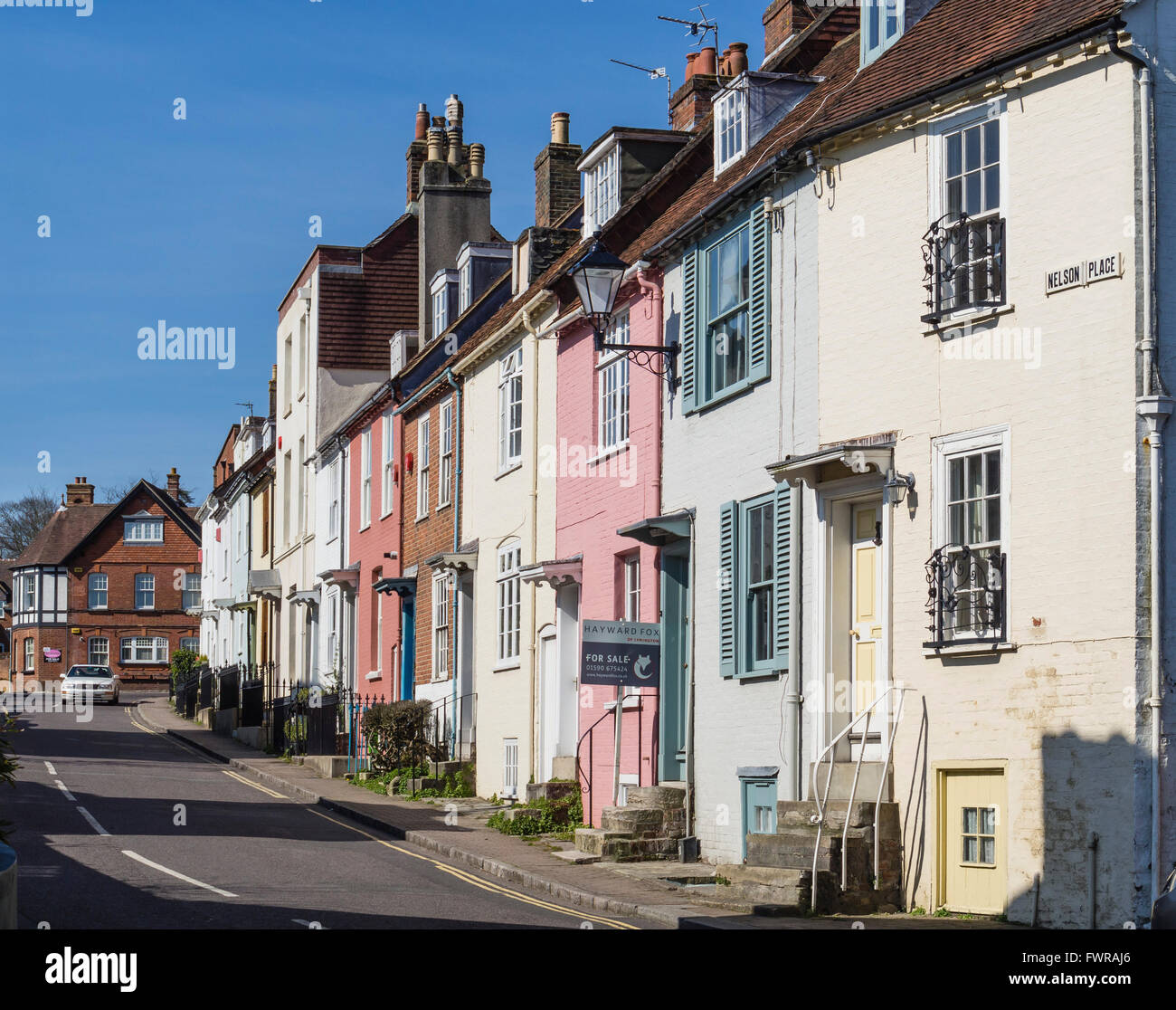 Row of colourful painted houses hires stock photography and images Alamy