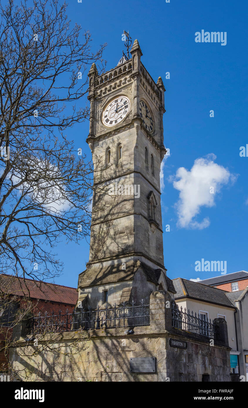 Dr. Robert's Clock Tower, built 18923, in Fisherton Street, Salisbury
