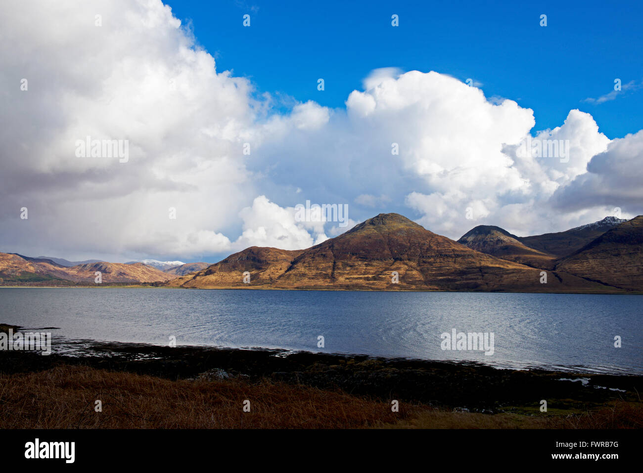 Loch na Keal and Ben More, Isle of Mull, Aygyll and Bute, Scotland UK Stock Photo