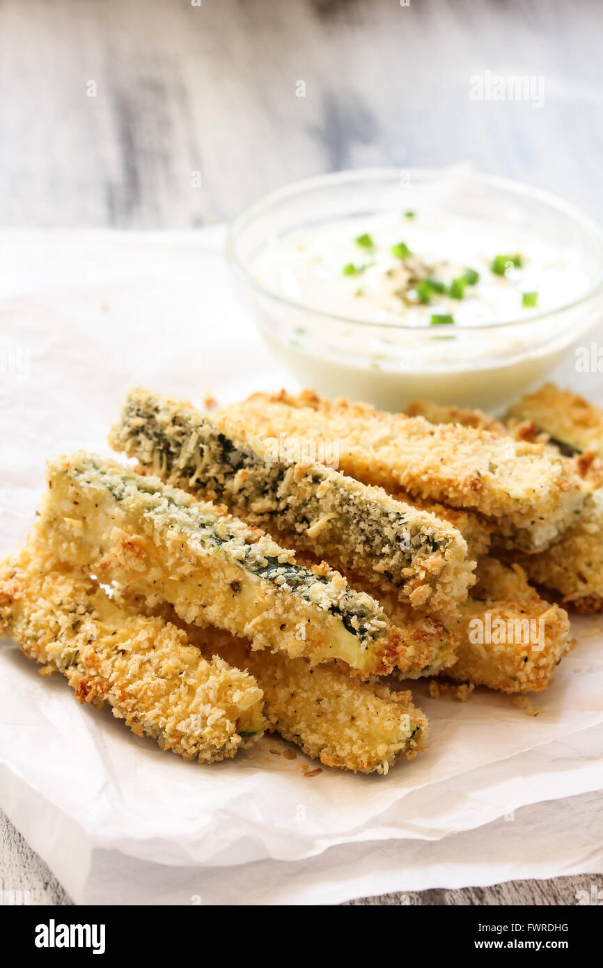 Fried Zucchini fritters snack food Stock Photo Alamy