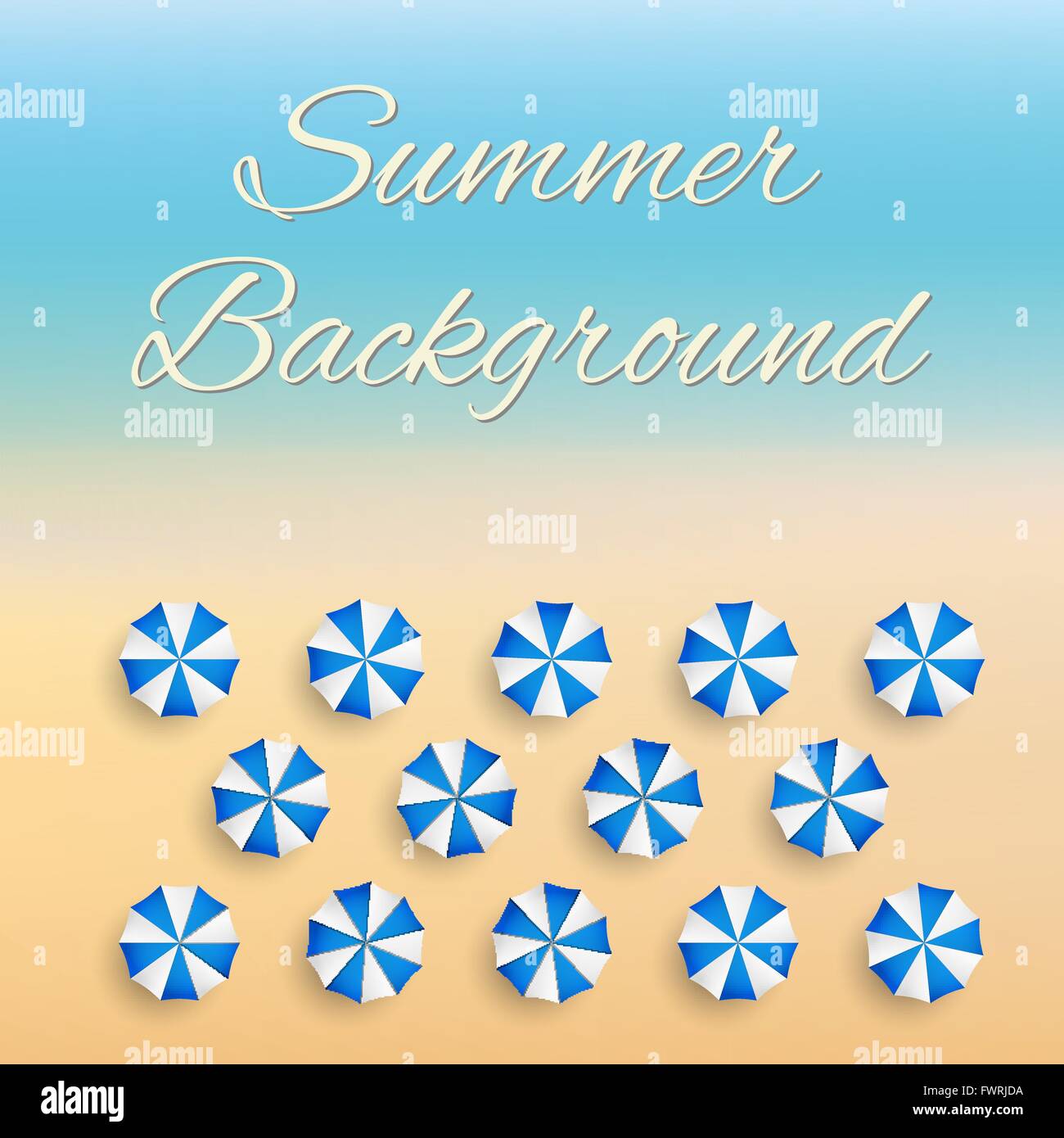 Beach background with sun umbrellas Stock Vector Image & Art - Alamy