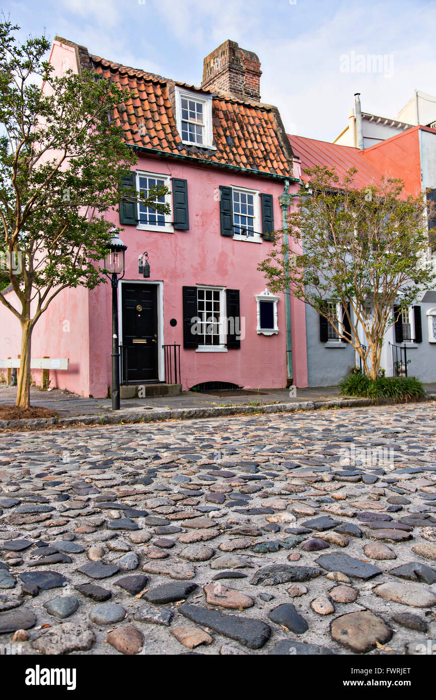 Pink house Gallery on Chalmers Street in the historic district of