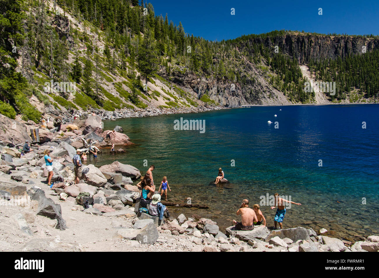 Crater lake national park swimming hires stock photography and images