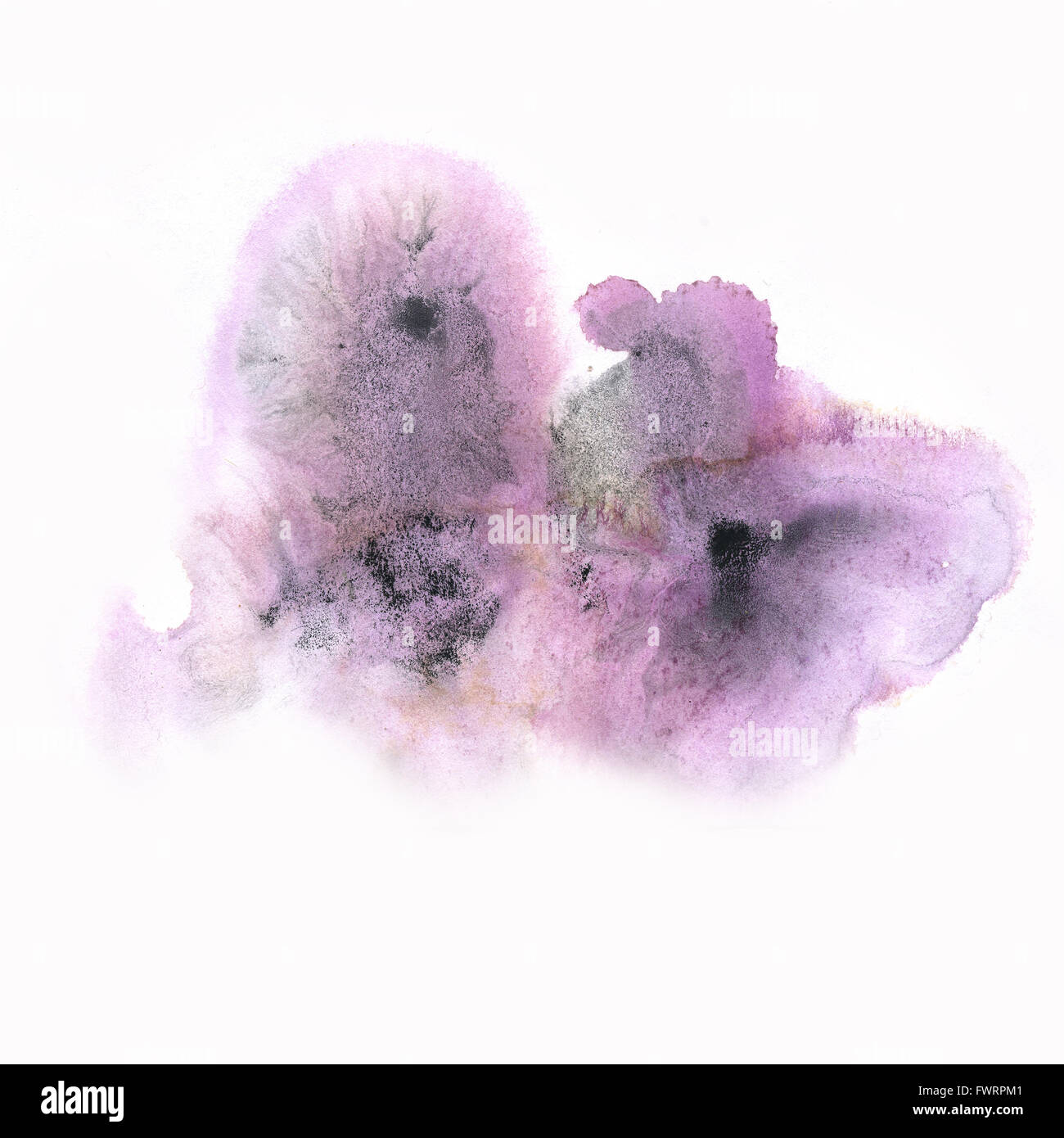 Ink blot purple black splatter hi-res stock photography and images - Alamy