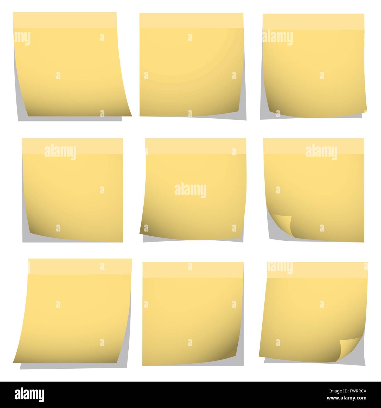 Illustration Vector Graphic Collection Post It for the creative use in