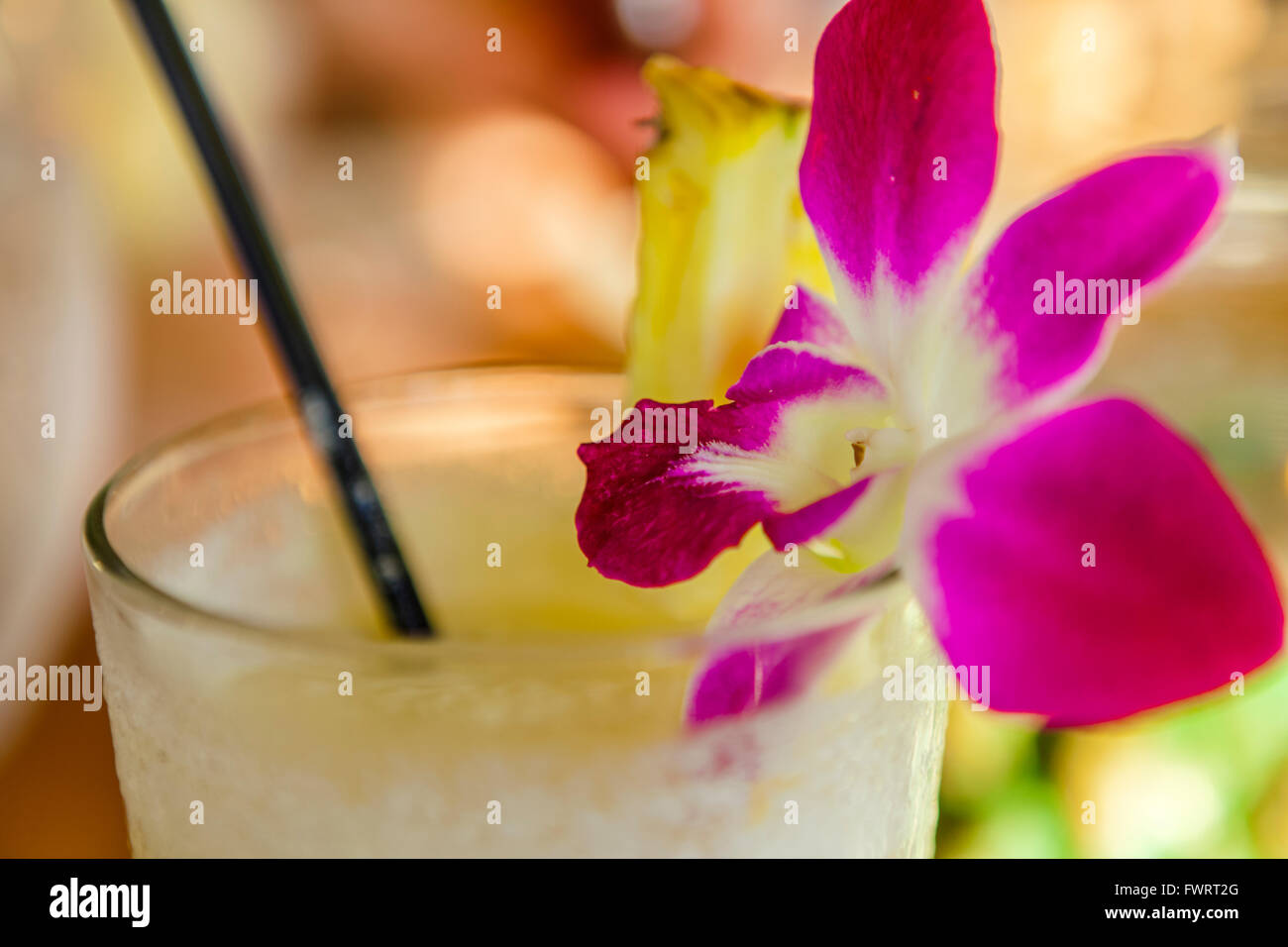 Pina Colada Maui Hawaii Stock Photo Alamy