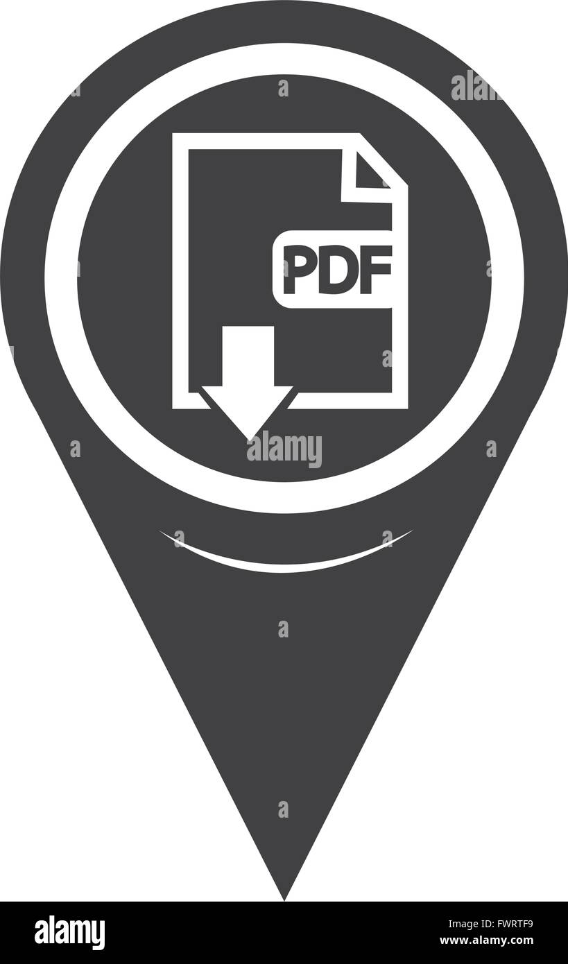 Map Pointer PDF icon Stock Vector Image & Art - Alamy