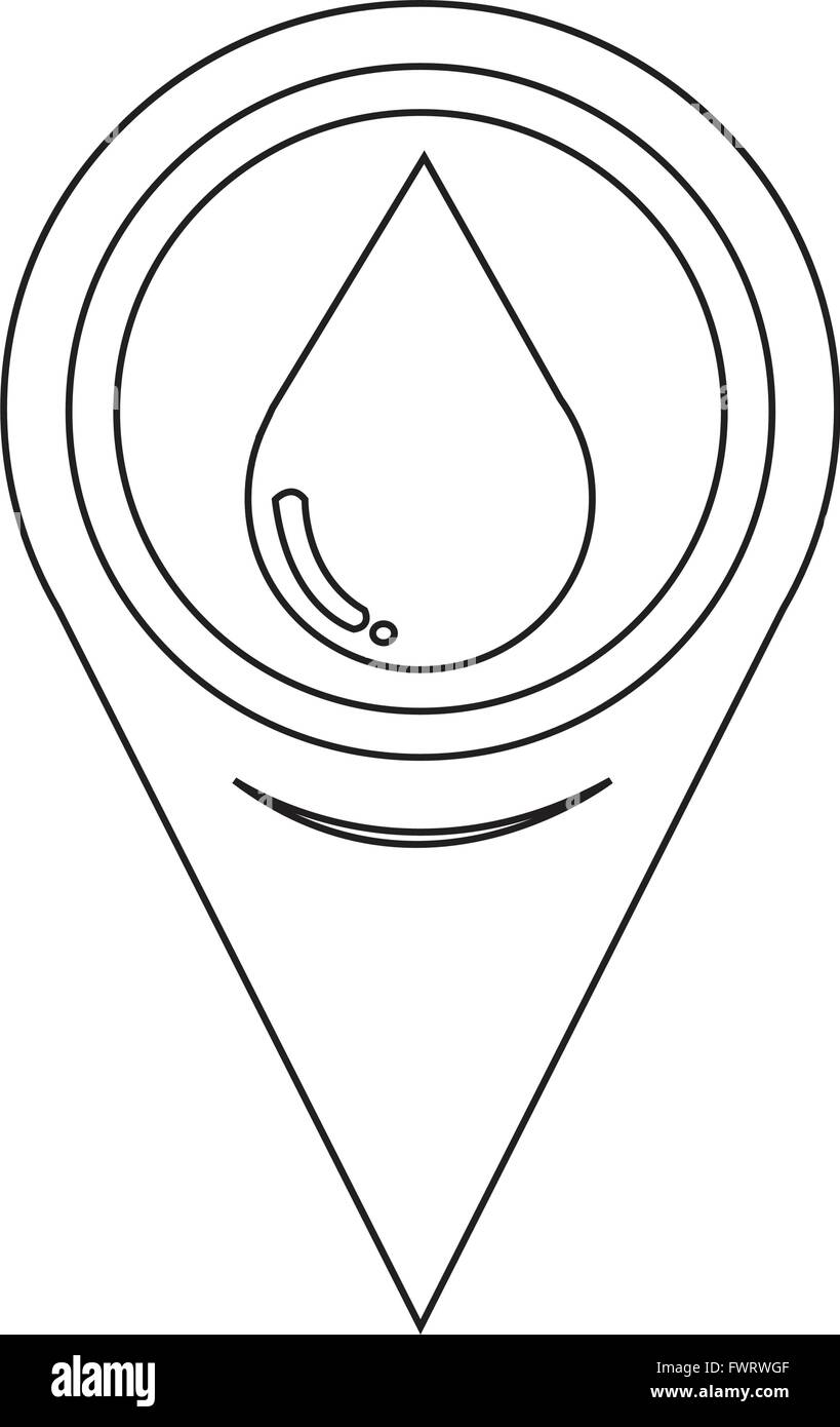 Drop pin map Black and White Stock Photos & Images - Alamy