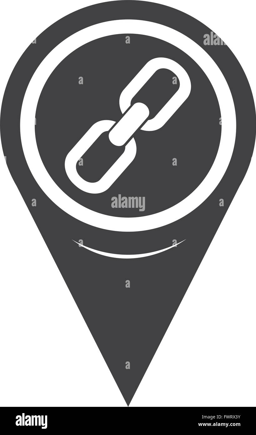 Pin location graphic map link hi-res stock photography and images - Alamy