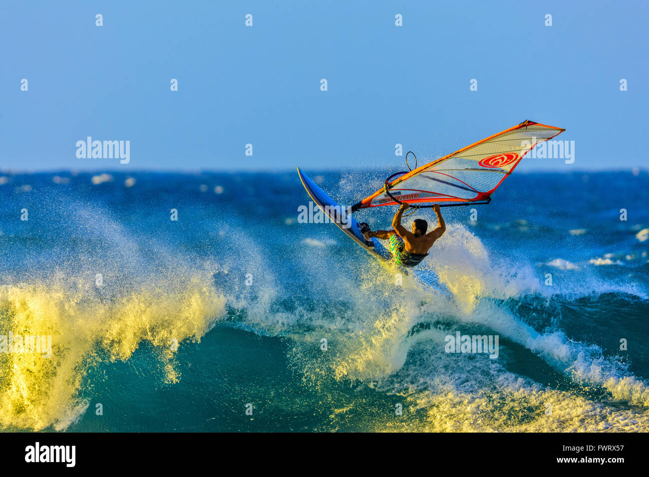 Windsurf at Ho'okipa Beach, Maui Stock Photo Alamy