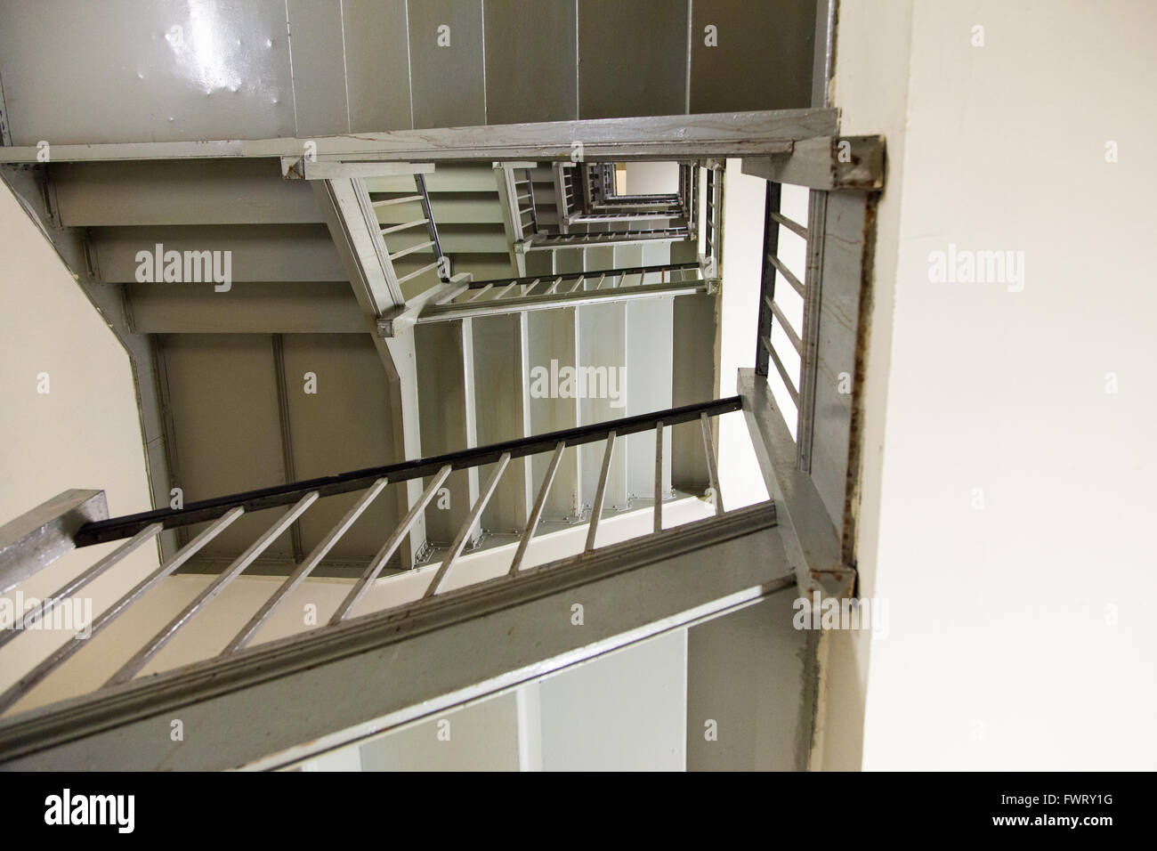 Hotel fire escape stairs hi-res stock photography and images - Alamy