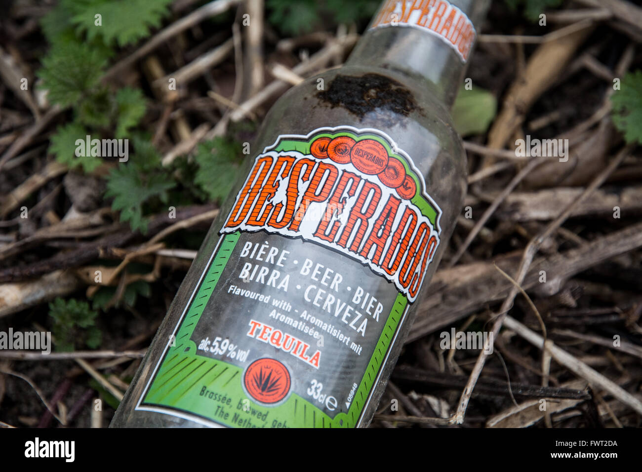 Desperados beer bottle sign outside a nightclub in albufeira