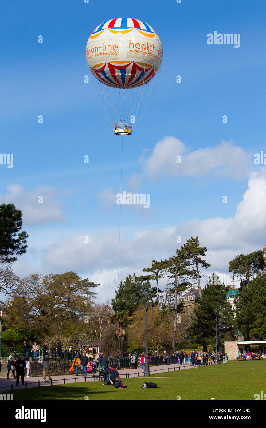 Bournemouth Eye helium balloon in the lower gardens Stock Photo