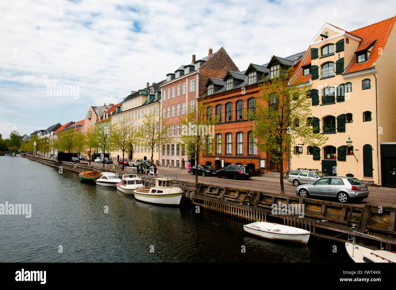 Christianshavn Canal - Copenhagen - Denmark Stock Photo