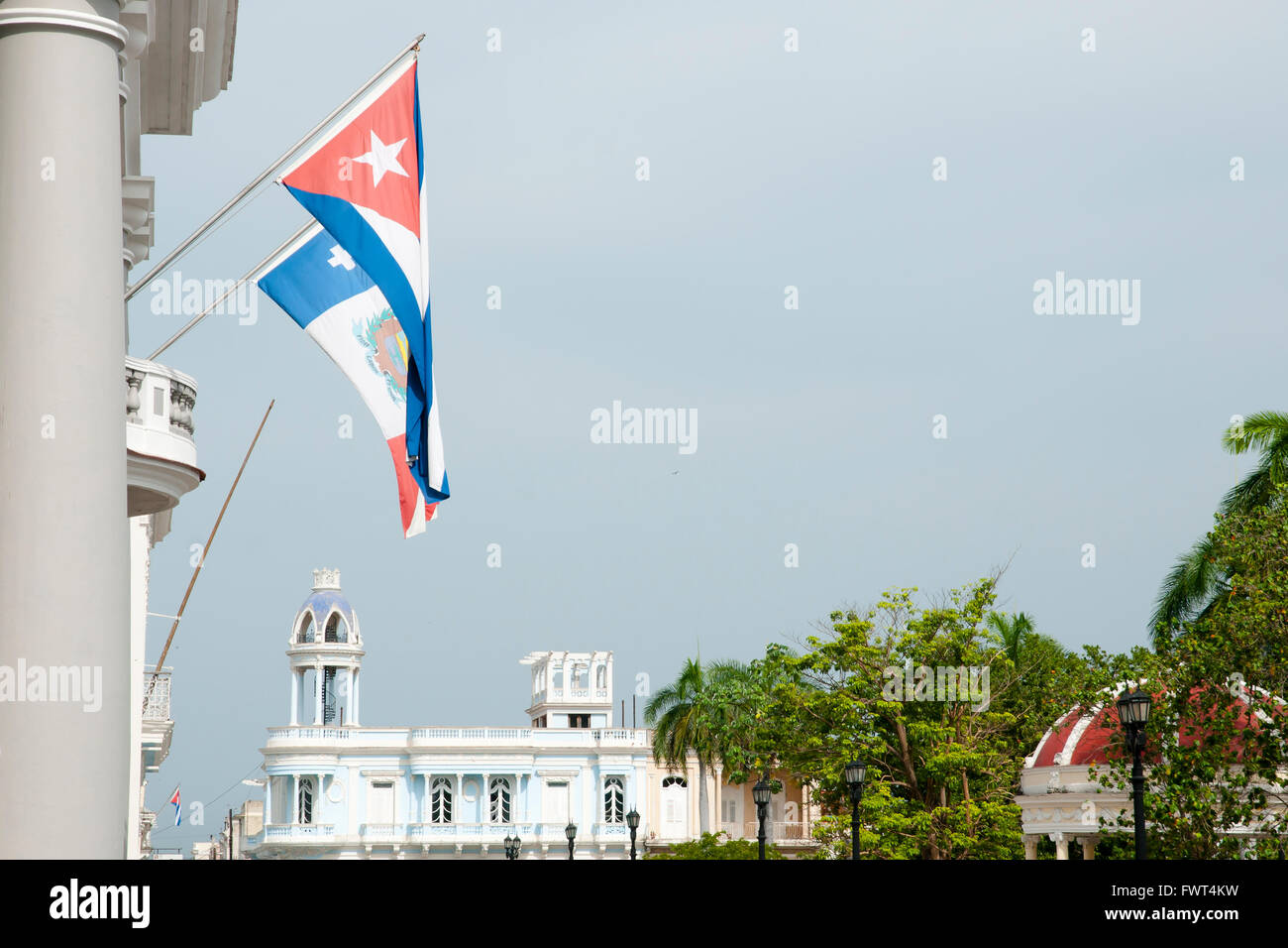 Town Hall - Cienfuegos - Cuba Stock Photo