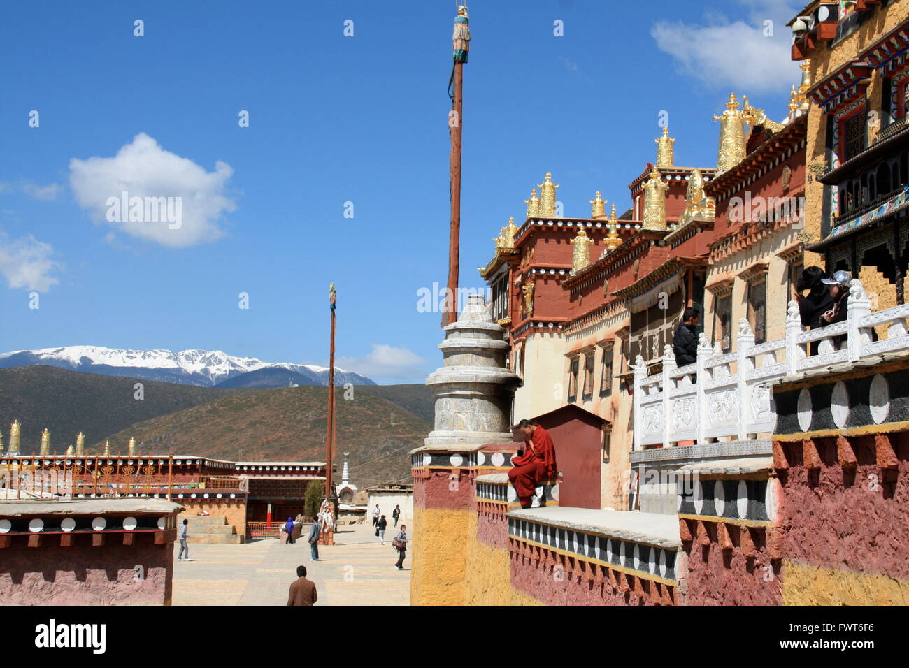 The Ganden Sumtsenling Monastery, Yunnan, China Stock Photo