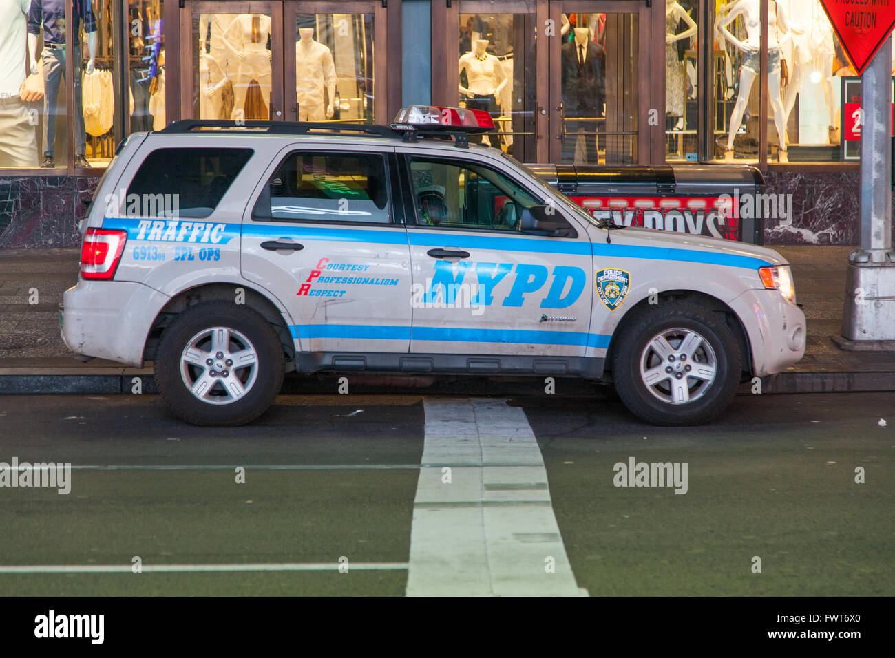 New York police Department N.Y.P.D car, Times Square, New York, United